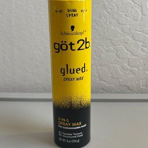göt2b Glued  2-in-1 Dual Spray Nozzle Hair Styling Wax, 8 oz